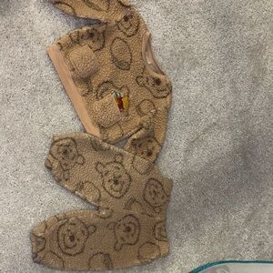 Disney Brown Fleece Kids Matching Set